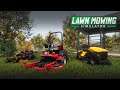LAWN MOWING SIMULATOR DEMO | FIRST MOW JOB!