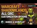 Warcraft Shadowlands: All Orc Customization Options