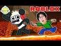 RYAN'S DADDY ESCAPES THE DUNGEON WITH COMBO PANDA IN ROBLOX! Let's Play Roblox