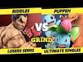 The Grind 148 Losers Semis - Riddles (Kazuya) Vs. Puppeh (Pokemon Trainer) SSBU Smash Ultimate