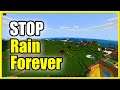 How to STOP RAIN in Minecraft FOREVER in Bedrock Edition (New Method!)