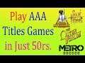 Play AAA Titles Games Like PUBG PC & Many More in Just 50rs. 🔥