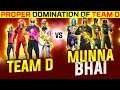 Team D vs Munna Bhai Gaming || Team D's Classy Domination against Munna bhai Gaming💥
