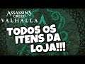 ASSASSIN'S CREED VALHALLA - TODOS OS ITENS DA LOJA!!!!