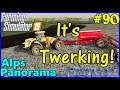 Let's Play FS19, Alps Panorama With Seasons #90: The Twerking Tractor!