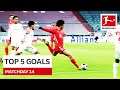 Top 5 Goals • Sané, Amiri & More | Matchday 14 - 2020/21