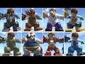 All Big-Fig Characters Perform Lizard Curt Connors Transform Animation in LEGO Marvel Super Heroes