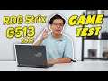 (Game Test) Asus ROG Strix G513 (2021) Ryzen 7 - 5800H + RTX 3060 + 16GB Dual-Channel RAM #LaptopAZ