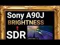 Sony A90J SDR Brightness Test