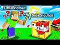 I PRANKED My Little Brother In Minecraft! *rage warning*