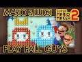 Super Mario Maker 2 - Mario & Luigi Play Fall Guys