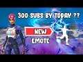 Can we get to 300 subs today (FORTNITE) Live Stream