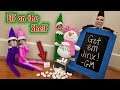 Prankster Elf on the Shelf vs Snowman! TOP SECRET Clue About Evil Elf Game Master!! Day 13
