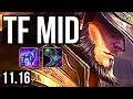TWISTED FATE vs LUX (MID) | 5/0/4, 1.6M mastery, 400+ games | BR Diamond | v11.16