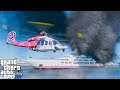 GTA 5 Los Santos Firefighter Helicopter Responds To A Huge Boat Fire (LSPDFR Coastal Callouts)