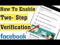 How to Enable Two Step Verification for Facebook Account In Android 2020