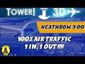 Tower! 3D Pro - Heathrow London - 09:00 - 100% Air Traffic Density - One In, One Out