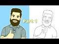Vector Art Step by Step in INFINITE DESIGN App | How to make logo like Carryminati | Line Art Part 1