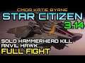 Anvil Hawk solo Hammerhead Kill (ERT) - Star Citizen 3.14