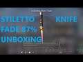 CS-GO ★ Stiletto Knife | Fade 87% Fade Factory New Unboxing!!!!! Danger Zone Case