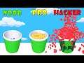 NOOB vs PRO vs HACKER in Change and Drop