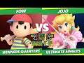 Smash It Up 10 Winners Quarters - FOW (Ness) Vs. Jojo (Peach) - SSBU Ultimate Tournament