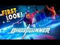 Cyberpunk Speedrunning Parkour Robot!  So FAST! - GhostRunner Gameplay