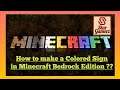 How to make a Colored Sign in Minecraft Bedrock Edition ?? For Basic Learners