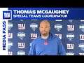 Thomas McGaughey on Kadarius Toney's Return Abilities | New York Giants