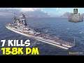 World of WarShips | Amagi | 7 KILLS | 138K Damage - Replay Gameplay 4K 60 fps