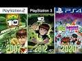 Ben 10 PlayStation Evolution PS2 - PS5 (2007-2020)