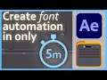 Create an Automation to Replace All Fonts in an After Effects Project in less than 5 Minutes!