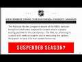 NBA suspends regular season due to Coronavirus; will the NHL follow suit?