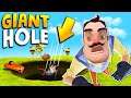 Pushing The Neighbor INTO A GIANT HOLE!!! | Hello Neighbor Gameplay (Mods)