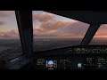Cockpit A320 landing at BKK [Ignore Tower] - MS FS2020