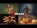 Gears of War 5 - All Boss Battles (Xbox One X)