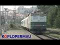 Oude Tsjechische locomotief met Interregio door Praha-Vršovice!