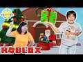 Ryan and Mommy Help Santa SAVE CHRISTMAS in Roblox! Let’s Play Roblox Saving Christmas!!