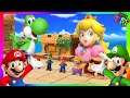 Super Mario Party Minigames #292 Luigi vs Mario vs Peach vs Yoshi