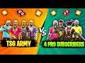 TSG ARMY VS PRO GRANDMASTER SUBSCRIBER OPEN CHALLENGE IN RED CUSTOM ROOM -GARENA FREEFIRE