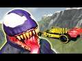 Jumping On Cars Into The Mouth Of Evil Venom - Beamng Drive Game