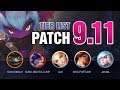 LoL Tier List Patch 9.11 by Mobalytics (Zac’s ultimate reverted + major Janna buffs)