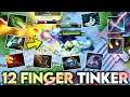 The Crazy Tinker Who Have 12 Fingers WTF - 60Min Game Carrying Solo 36Kills Dota 2