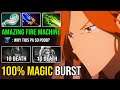 100% Magic Burst Lina Mid Crazy Laguna Blade 4 Minute = 1 Item Amazing Fire Machine Easy MMR Dota 2