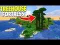 Let's Build a TREEHOUSE FORTRESS in Minecraft - New Fresh Build