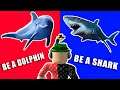 ROBLOX PICK A SIDE BE A DOLPHIN OR A SHARK?! WHO WILL WIN MORE ROUNDS SIMASGAMER OR SGDAD?!