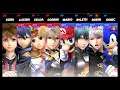 Super Smash Bros Ultimate Amiibo Fights – Sora & Co #166 Team battle at Fountain of Dreams