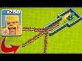 CAN WE MAKE IT?!? or NO WAY TO GET IN!! "Clash Of Clans" SCATTER vs. 280 BARBS!!