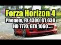 Forza Horizon 4 на слабом ПК | Phenom, FX 4300, GT 630, HD 7770, GTX 1060