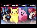 Super Smash Bros Ultimate Amiibo Fights  – Request #18024 Lucario & Pikachu vs Kirby & Mario
